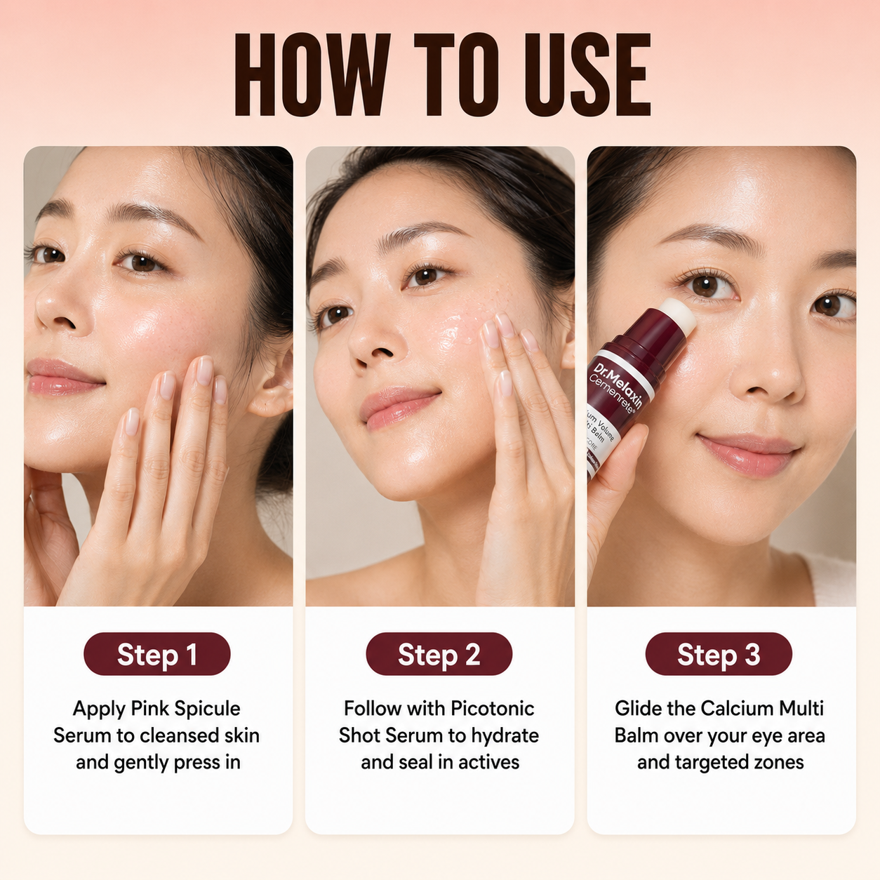 Dr.Melaxin Cemenrete Lumi Pore & Spot Duo + Calcium Multi Balm Stick